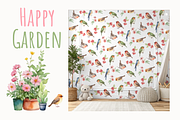 Garden Seamless Patterns & Elements, a Graphic by Art (Thumbnail 3 of 7)