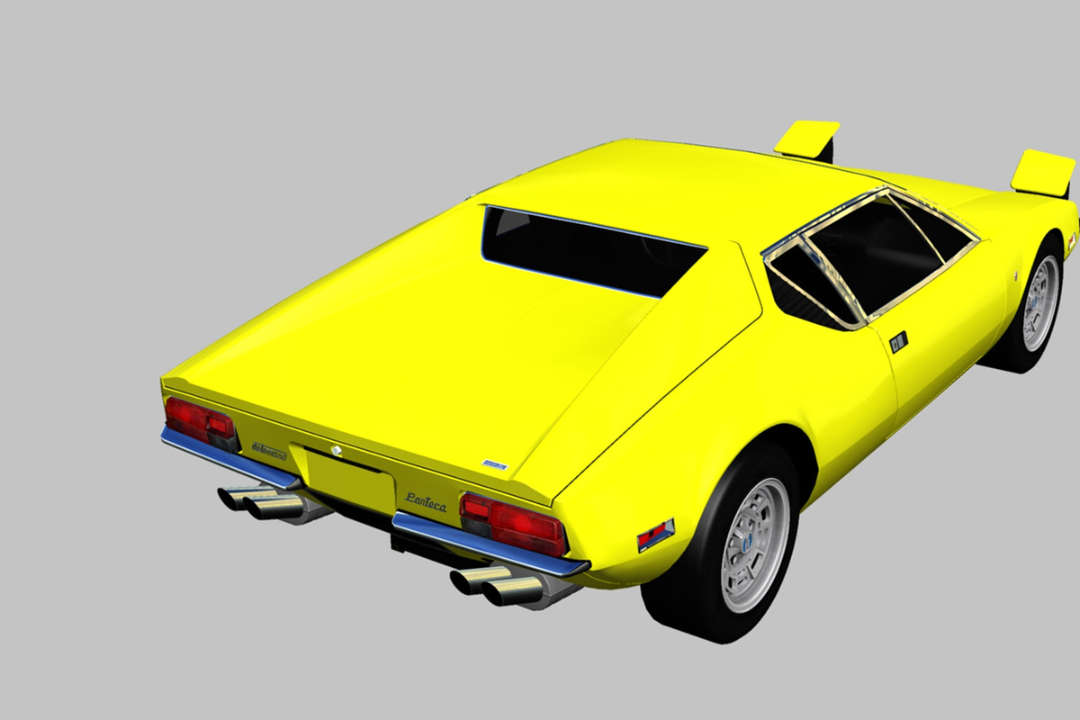 1971 De Tomaso Pantera, a Cars & Vehicle 3D Model by valtriiu (Photo 7 of 12)