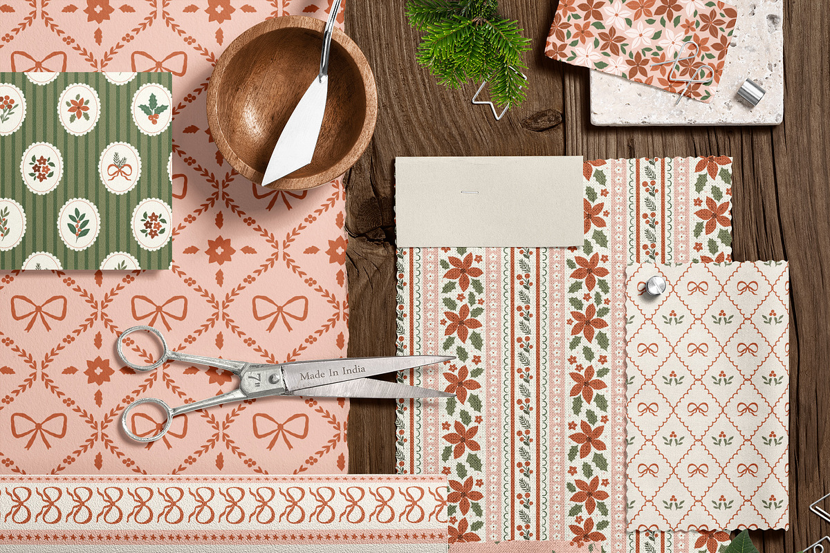 Traditional Christmas patterns, a Pattern Graphic by Cozy pattern shop (Photo 3 of 13)