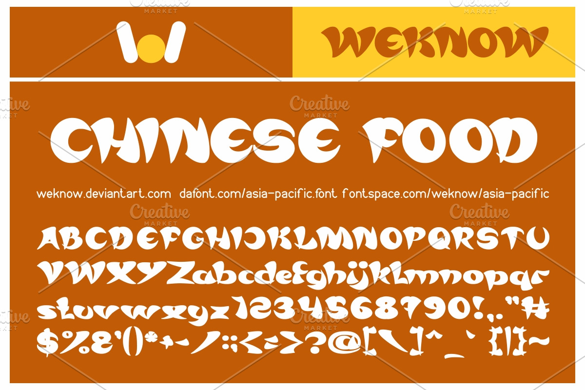 asia pacific font preview 4