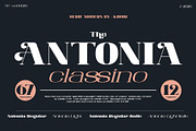 ANTONIA - The Classino Serif, a Serif Font by Khoir (Thumbnail 1 of 17)