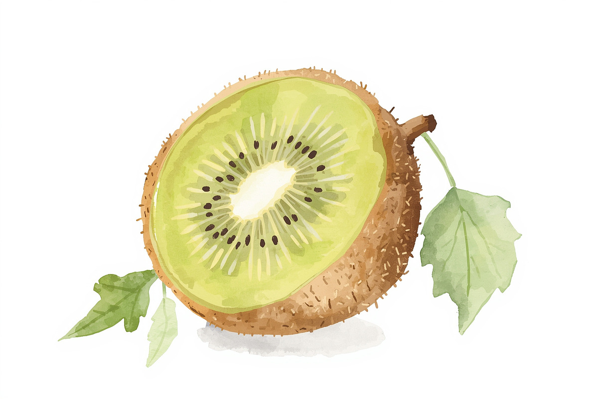 12 Kiwi Fruit Clipart Set, an Illustration by hafijul (Photo 2 of 13)