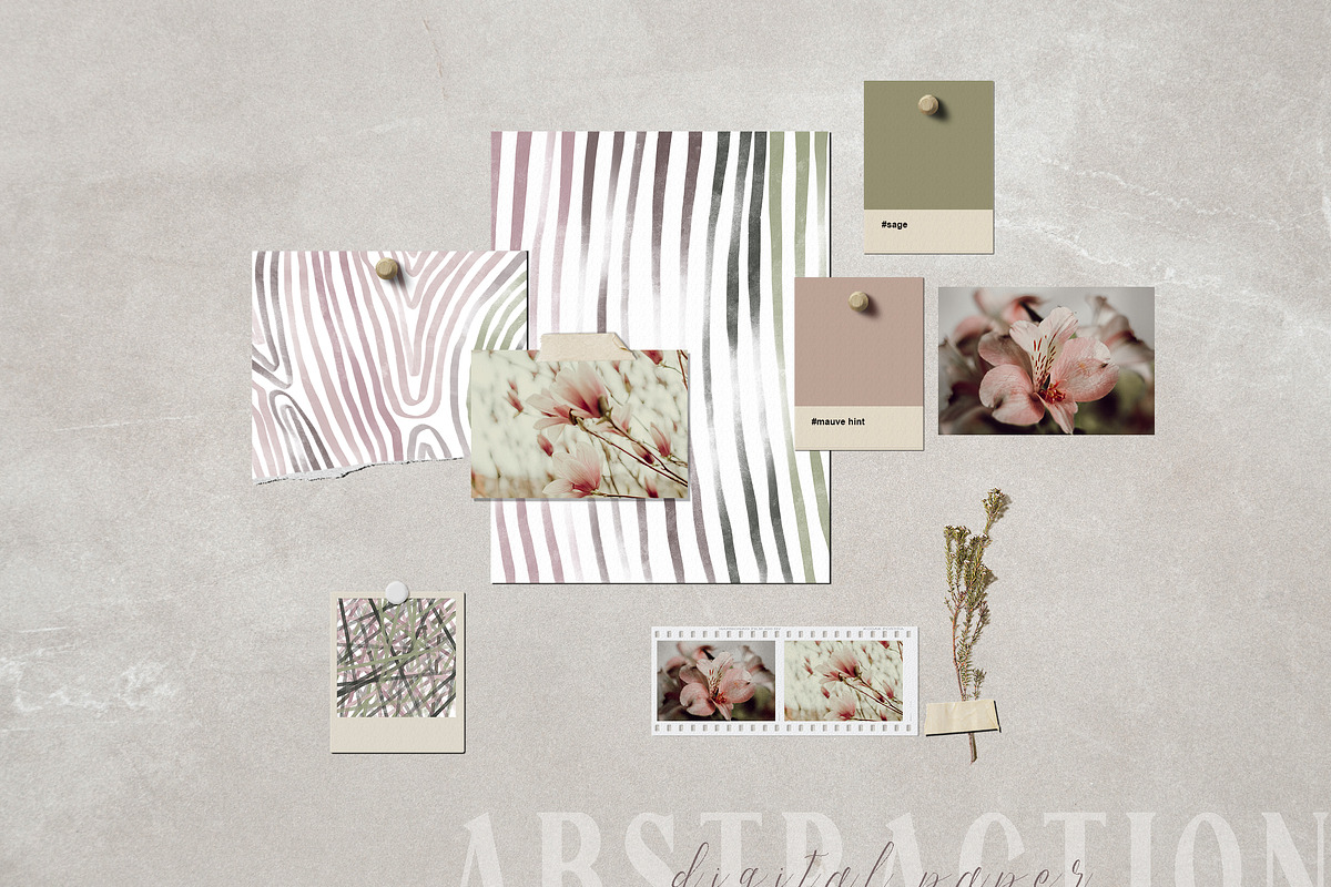 Abstract digital paper pack, a Texture Graphic by Tiana Geo (Photo 2 of 16)