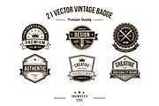 21 Vintage Badges EDITABLE TEXT, a Branding & Logo Template by inumocca_type (Thumbnail 4 of 5)