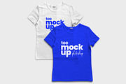 Realistic Tshirt Mockup For Woman, a Shirt Mockup by Graphic Xtreme (Thumbnail 1 of 3)