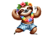 Cute Tropical Hula Dance Hawaiian, an Illustration by Designking (Thumbnail 4 of 4)