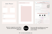 Minimalist Planner Printable PDF, a Brochure Template by Her creative details (Thumbnail 5 of 5)