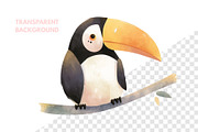 Cute Baby Toucan Animal, an Animal Illustration by ⋒DesignECShop⋒ (Thumbnail 2 of 3)