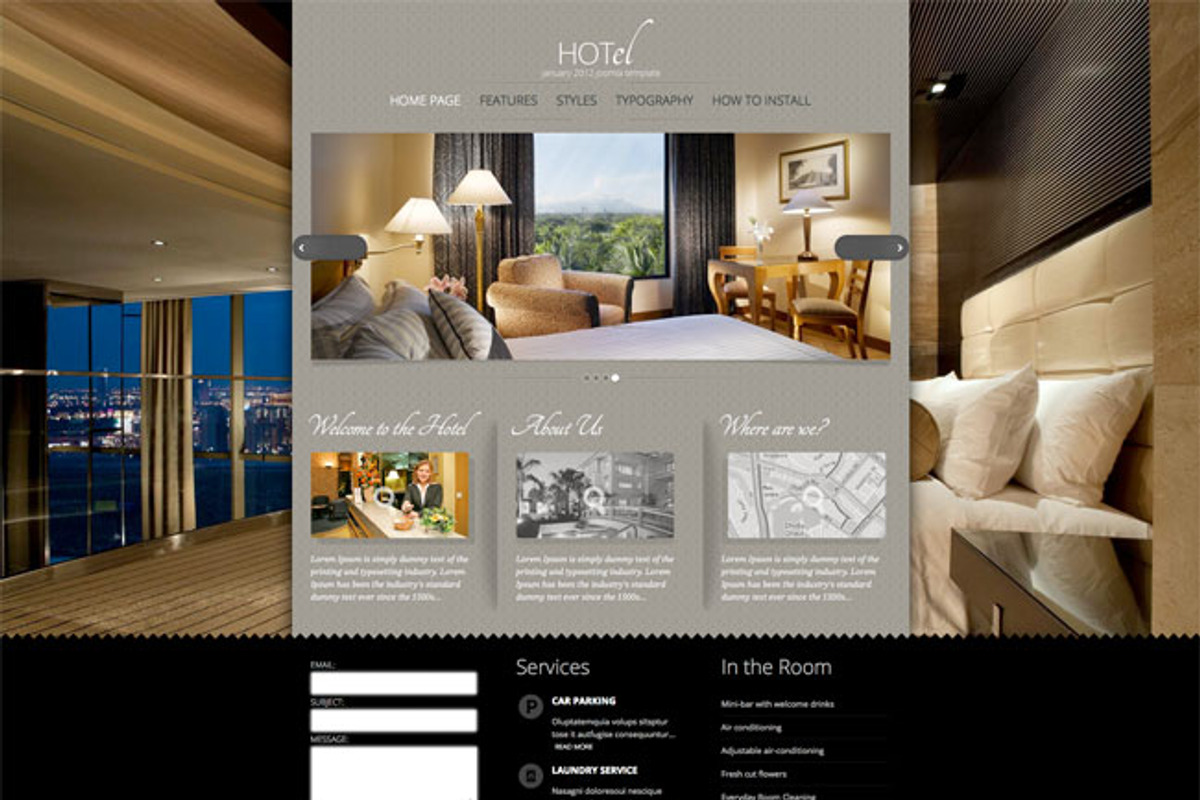 Hot Hotel, a WordPress Template by hot-themes (Photo 1 of 5)