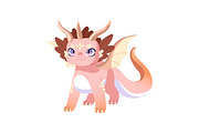 Cute baby dragons set + patterns, an Animal Illustration by PaperTrident (Thumbnail 6 of 13)