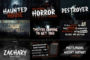 Special Horror Font Bundle