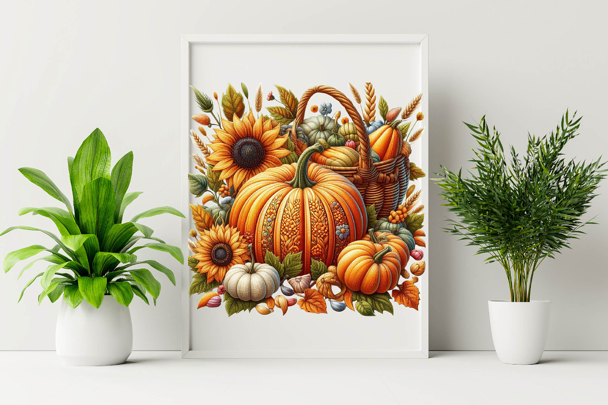 Autumn Patchwork Pumpkin Sublimatio, an Illustration by SVGArt (Photo 4 of 8)