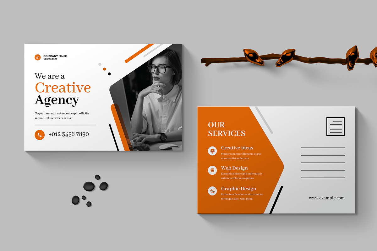 Business Post Card Layout, a Poster Template by ContestDesign (Photo 1 of 2)