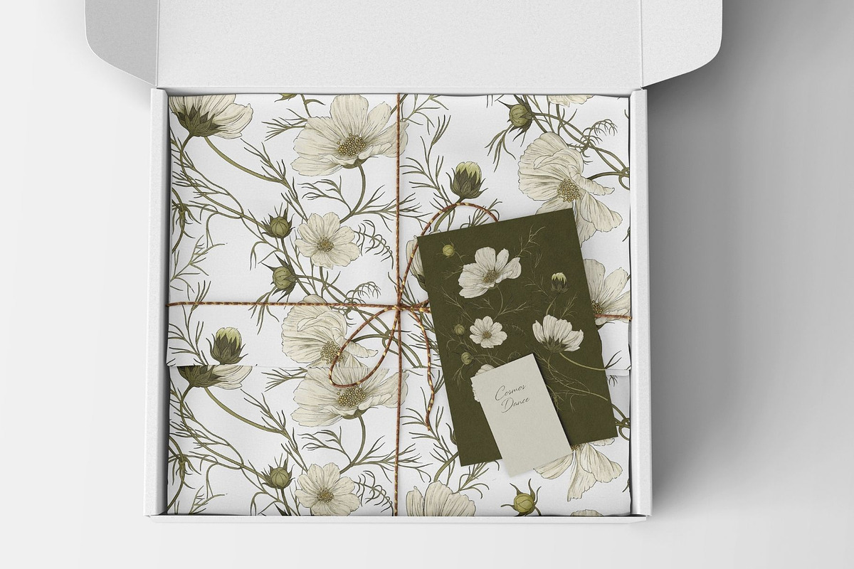 Cosmos Dance Seamless Pattern, a Pattern Graphic by MouseGrey (Photo 7 of 10)