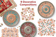 KALAMKARI. Vector Set Ornaments., a Pattern Graphic by Irina Skaska (Thumbnail 11 of 17)