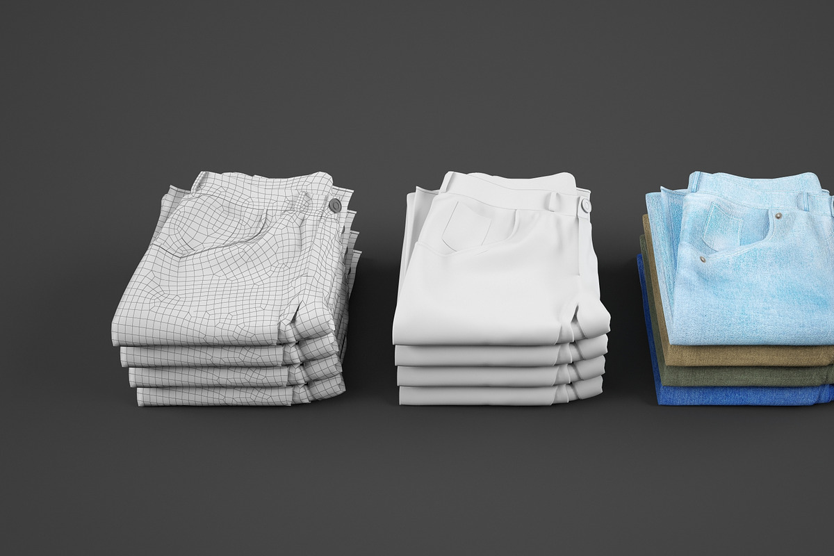 Jeans collection 3D model, a Characters & Person 3D Model by mrGarret (Photo 13 of 19)