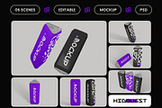 Triangular Soda Can Mockup, a Mockup by hiddemaru (Thumbnail 2 of 4)