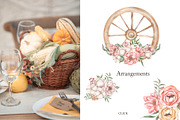 Watercolor Autumn Collection, a Decorative Illustration by MayaNavits (Thumbnail 4 of 8)