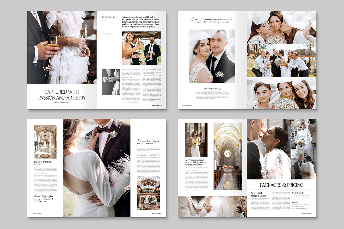 Wedding Photographer Brochure, a Brochure Template by BrandPacks (Photo 3 of 5)