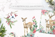 Christmas Watercolor Woodland, an Animal Illustration by Catherine Wheel (Thumbnail 6 of 22)