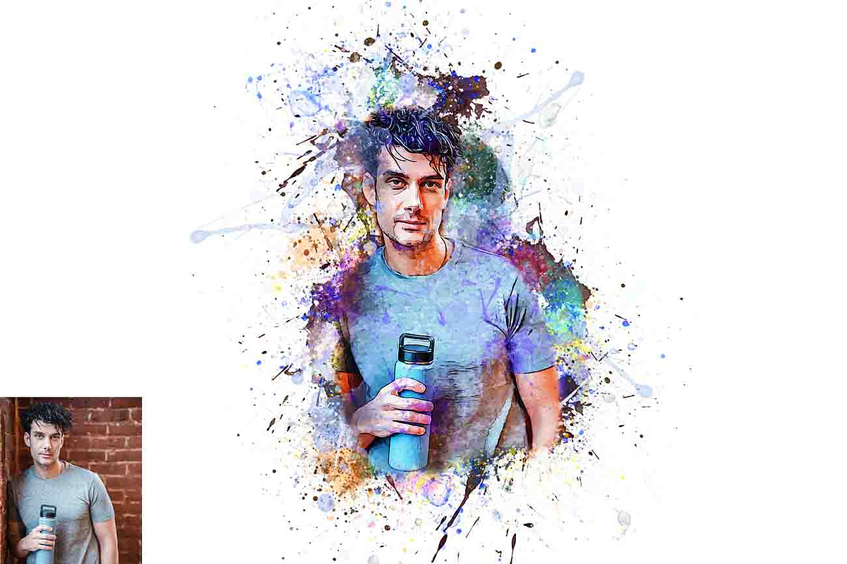 Real Paint Splatter Photoshop Action, an Action Add-On by Studio Retouch (Photo 8 of 11)