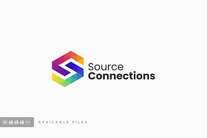 Source Connections Gradient Colorful, a Branding & Logo Template by ivan_artnivora