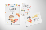 SUPERHEROES clipart. Watercolor, an Illustration by OlliArtDesign (Thumbnail 4 of 5)