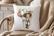 Western Birthday Cowgirl Clipart Set, a Seasonal Illustration by OK Design (Thumbnail 4 of 6)