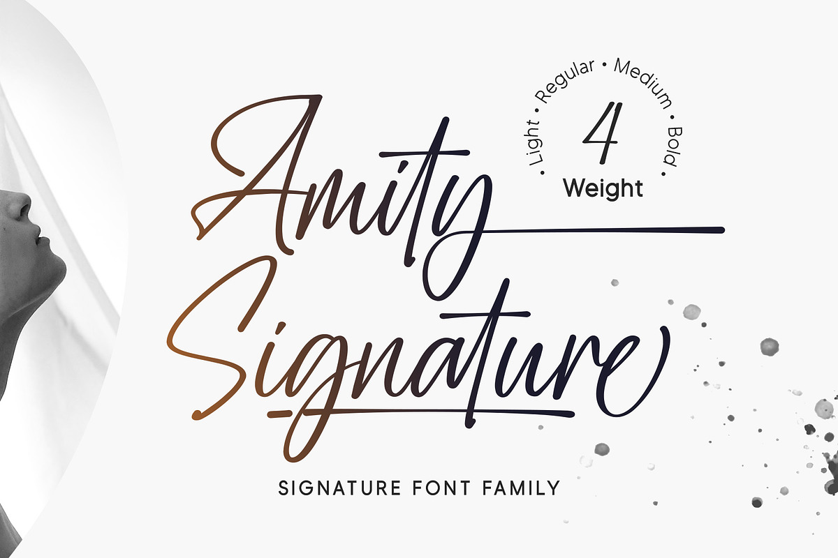 Amity | Signature Family, a Script Font by Lemonthe (Photo 1 of 9)
