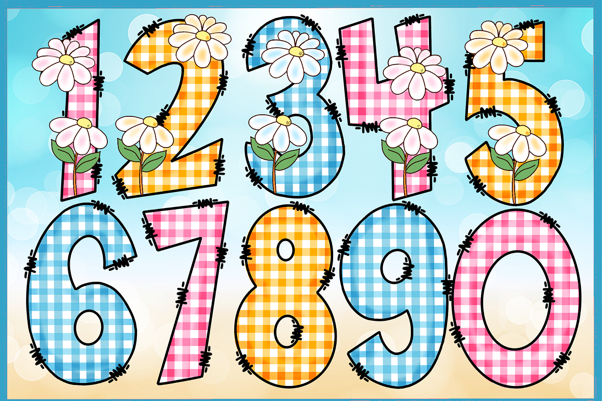 Daisytriplets-PNG fonts, a Symbol Font by It me digital art (Photo 6 of 10)