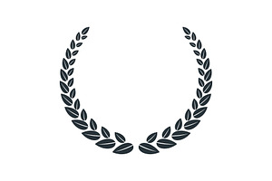 Black Laurel Wreath