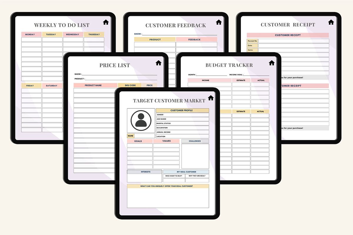 Digital Small Business Bookkeeping, a Print Template by Designmela01 (Photo 2 of 8)