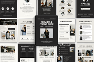 Services and Pricing Guide Template, a Brochure Template by DigiPax