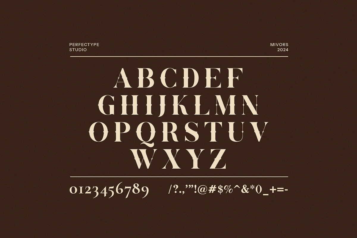 The Mivors Serif Font, a Serif Font by Perfectype (Photo 8 of 8)