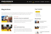 Endurance Fitness Theme, a WordPress Template by EnergyThemes (Thumbnail 4 of 4)