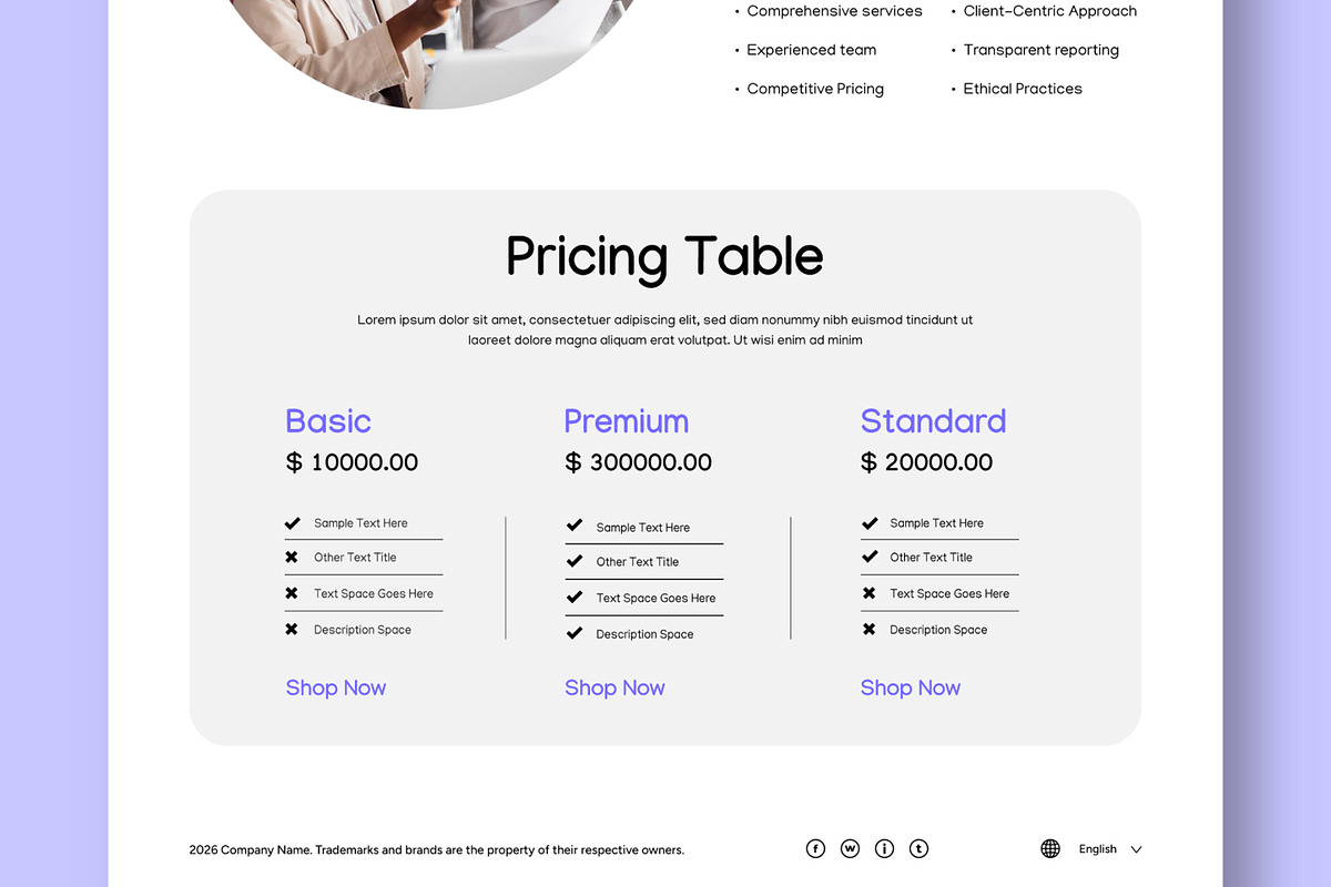 SEO Agency Landing Page Layout, an UI Kit Template by CreativeShaper (Photo 4 of 5)