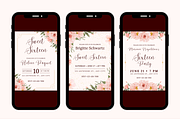 5 Sweet Sixteen Invitations Floral, a Templates & Theme by TemplateCastleStore (Thumbnail 6 of 9)