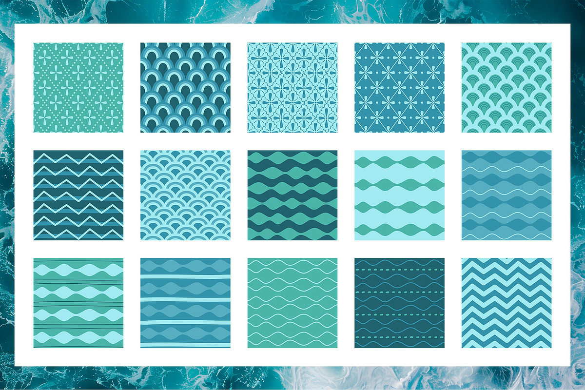 Coastal Patterns Collection, a Decorative Illustration by yarynabo (Photo 7 of 8)