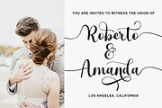 Ameliora - 3 Font, a Script Font by MjStudio31 (Thumbnail 4 of 15)