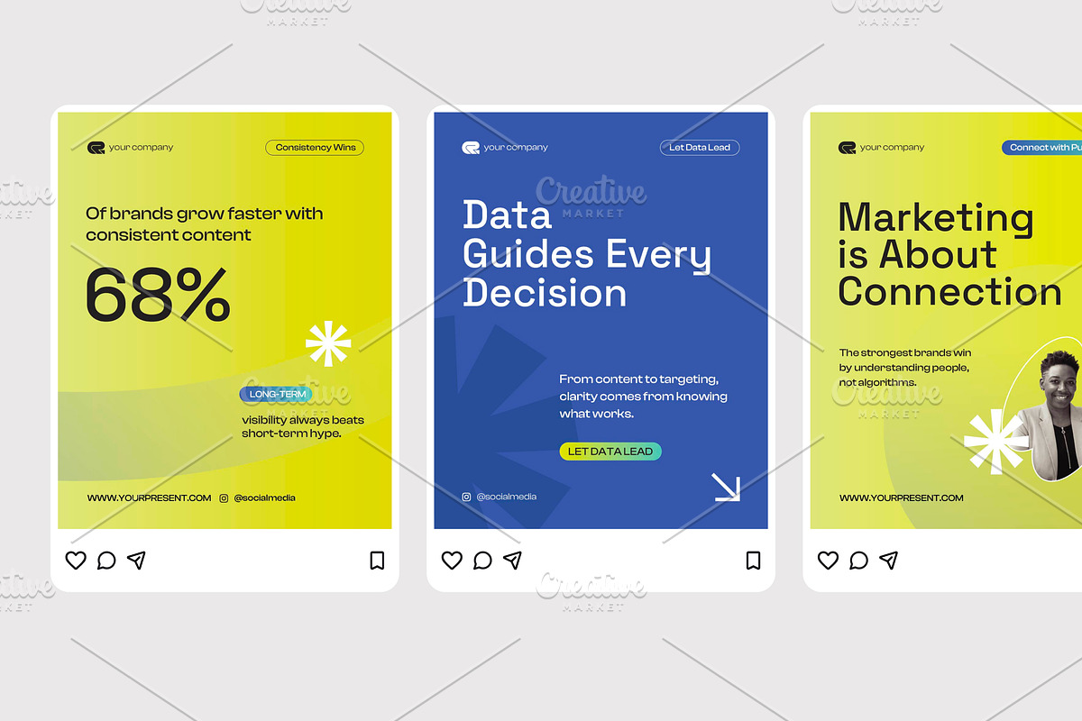 Content Marketing Strategy post, a Social Media Template by Izdihaar_Studio (Photo 2 of 4)