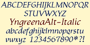 YngreenaAlt, a Serif Font by Ingrimayne Type (Thumbnail 5 of 8)