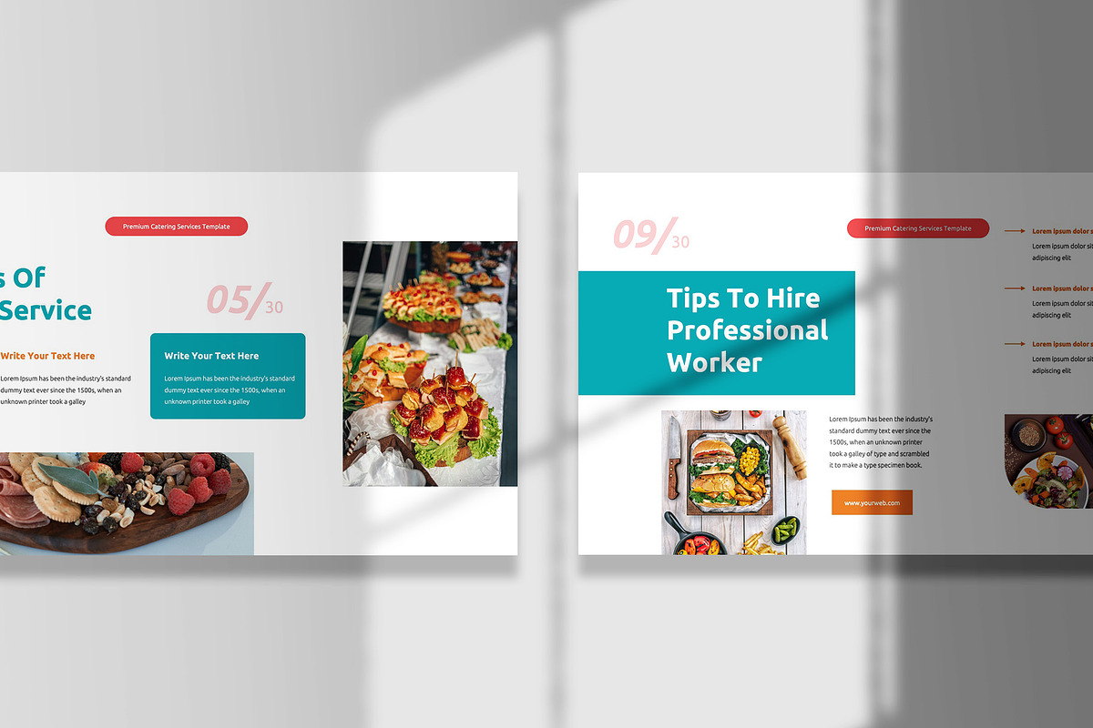 Catering Service PowerPoint Template, a Presentation Template by Boinah ...