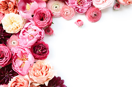 Pink flower styled stock photo featuring pink flowers, pink flower, and