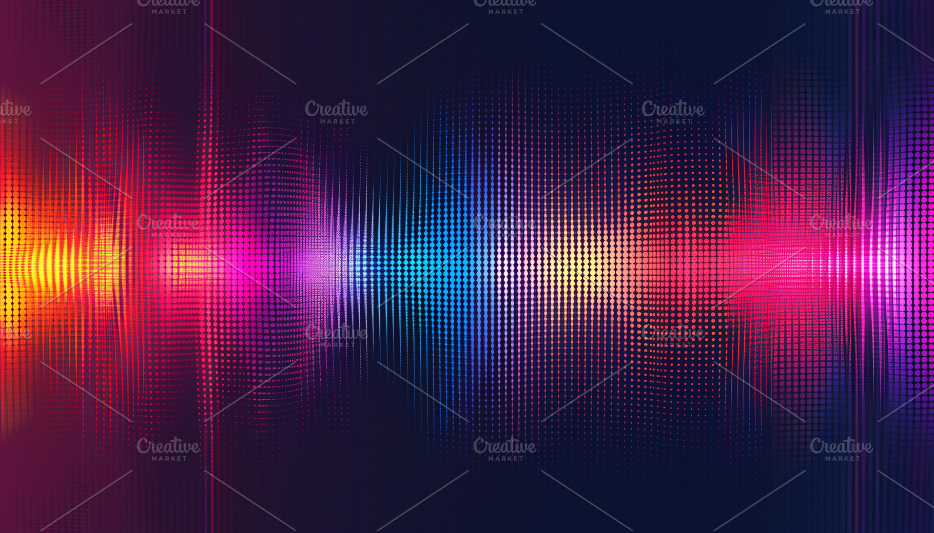 Colorful sound waves, a Background Photo by MistyDay