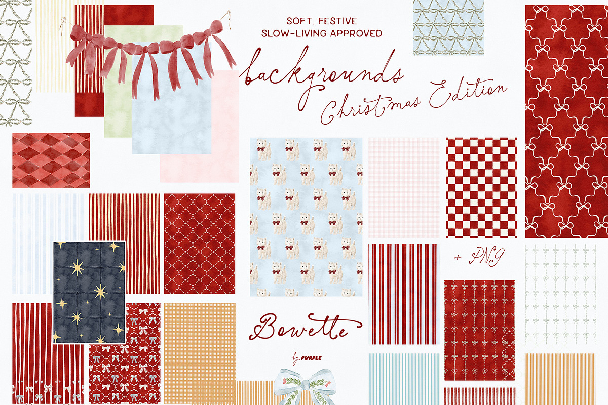 Bowette: Christmas Frames & Papers, an Object Graphic by Purple (Photo 11 of 13)