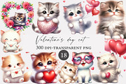 Valentine's day cat Clipart, an Illustration by Designworld (Thumbnail 1 of 4)