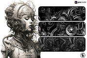 Biomech vol.2 designs & brushes, a Brush Add-On by Studio.Valhalla (Thumbnail 2 of 8)