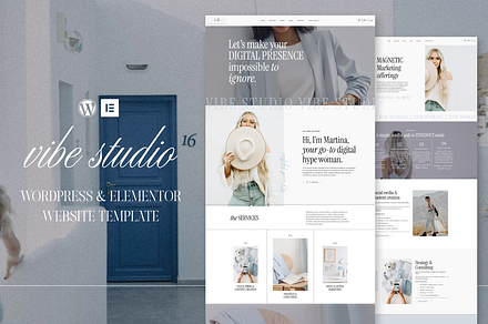 VibeStudio |WordPress, Elementor pro, a WordPress Template by DesignWithCris