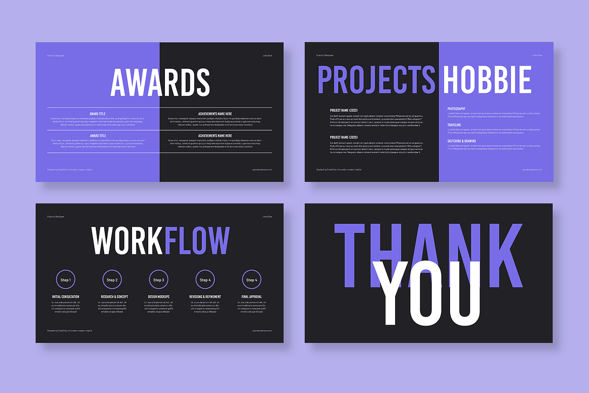 Resume Presentation Template, a Presentation Template by MightyDesign (Photo 4 of 7)