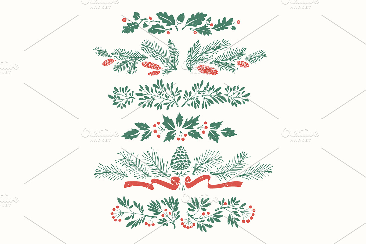 Fine Christmas Hand-drawn Clip-art, a Decorative Illustration by Adiemus (Photo 4 of 10)